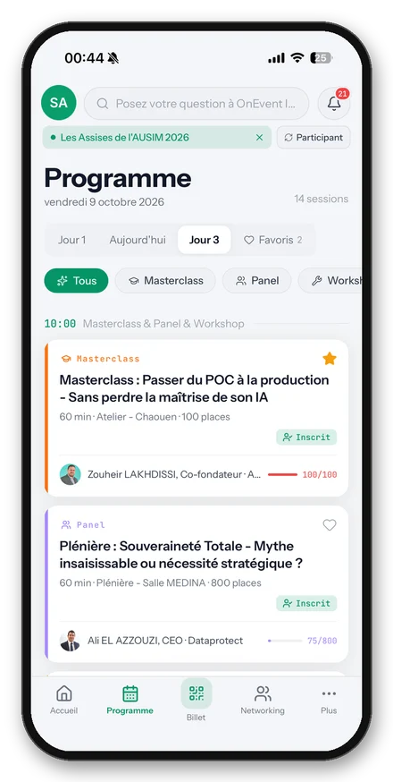 OnEvent app screenshot